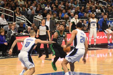Orlando Magic 12 Ocak 2019 tarihinde Boston Celtics 'e Amway Stadyumu' nda ev sahipliği yaptı. Fotoğraf: Marty Jean-Louis