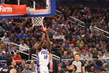 Orlando Magic, 25 Mart 2019 tarihinde Orlando Florida 'daki Amway Arena' da Philadelphia 76ers 'a ev sahipliği yaptı. Fotoğraf: Marty Jean-Louis