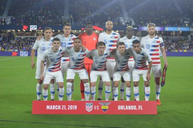 ABD Erkekler Milli Takımı 21 Mart 2019 tarihinde Orlando Florida 'daki Orlando City Stadyumu' nda Ekvador Milli Takımı 'na ev sahipliği yaptı. Fotoğraf: Marty Jean-Louis