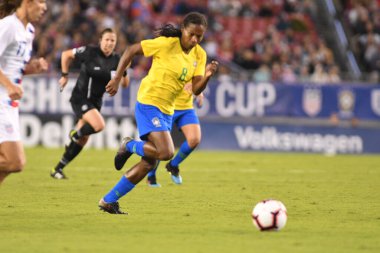 SheBelieves Kupası Finali, 5 Mart 2019 'da Tampa Florida Raymond James Stadyumu' nda ABD ile Brezilya arasında oynanacak. Fotoğraf: Marty Jean-Louis