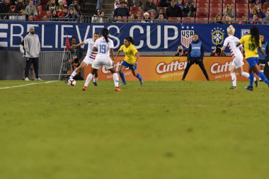SheBelieves Kupası Finali, 5 Mart 2019 'da Tampa Florida Raymond James Stadyumu' nda ABD ile Brezilya arasında oynanacak. Fotoğraf: Marty Jean-Louis