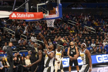 Orlando Magic, 31 Ocak 2019 tarihinde Orlando Florida 'daki Amway Center' da Indiana Pacers 'a ev sahipliği yapmaktadır. Fotoğraf: Marty Jean-Louis