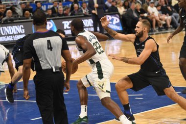 Orlando Magic, 19 Ocak 2019 Cumartesi günü Orlando Florida 'daki Amway Arena' da Milwaukee Doları 'na ev sahipliği yapıyor. Fotoğraf: Marty Jean-Louis