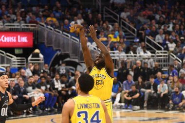 Orlando Magic, 28 Şubat 2019 'da Orlando Florida' daki Amway Center 'da Golden State Warriors' a ev sahipliği yaptı. Fotoğraf: Marty Jean-Louis