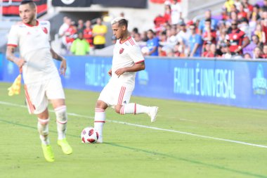 Flamengo Eintracht Frankfurt 'a karşı 12 Ocak 2019 Cumartesi günü Orlando City Stadyumu' nda. Fotoğraf: Marty Jean-Louis