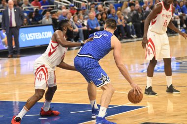 Orlando Magic, Houston Rockets 'a 13 Ocak 2019 tarihinde Amway Arena' da ev sahipliği yaptı. Fotoğraf: Marty Jean-Louis