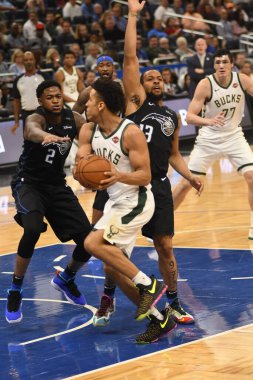 Orlando Magic, 19 Ocak 2019 Cumartesi günü Orlando Florida 'daki Amway Arena' da Milwaukee Doları 'na ev sahipliği yapıyor. Fotoğraf: Marty Jean-Louis