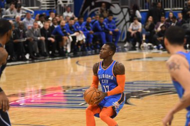 Orlando Magic 29 Ocak 2019 'da Orlando Florida' daki Amway Center 'da OklahomaCity Thunder' a ev sahipliği yapar. Fotoğraf: Marty Jean-Louis