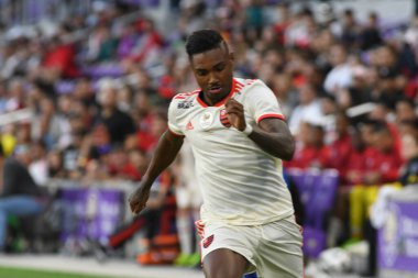 Flamengo Eintracht Frankfurt 'a karşı 12 Ocak 2019 Cumartesi günü Orlando City Stadyumu' nda. Fotoğraf: Marty Jean-Louis