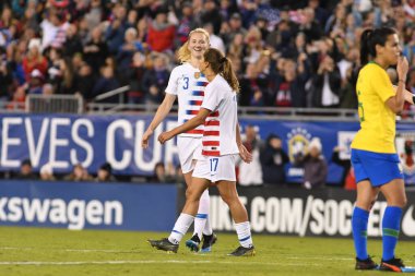 SheBelieves Kupası Finali, 5 Mart 2019 'da Tampa Florida Raymond James Stadyumu' nda ABD ile Brezilya arasında oynanacak. Fotoğraf: Marty Jean-Louis