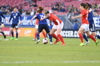 Japonya, İngiltere 'ye karşı Raymond James Stadyumu' nda 5 Mart 2019 'da Tampa Florida' da. Fotoğraf: Marty Jean-Louis