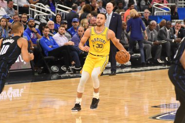 Orlando Magic, 28 Şubat 2019 'da Orlando Florida' daki Amway Center 'da Golden State Warriors' a ev sahipliği yaptı. Fotoğraf: Marty Jean-Louis