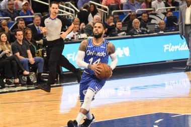 Orlando Magic 14 Mart 2019 Perşembe günü Orlando Florida 'daki Amway Center' da Cleveland Cavaliers 'a ev sahipliği yaptı. Fotoğraf: Marty Jean-Louis