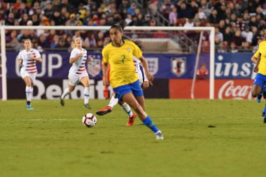 SheBelieves Kupası Finali, 5 Mart 2019 'da Tampa Florida Raymond James Stadyumu' nda ABD ile Brezilya arasında oynanacak. Fotoğraf: Marty Jean-Louis