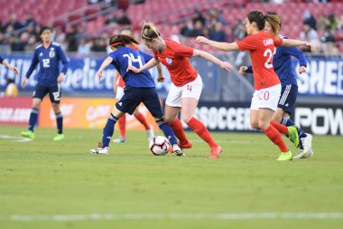 Japonya, İngiltere 'ye karşı Raymond James Stadyumu' nda 5 Mart 2019 'da Tampa Florida' da. Fotoğraf: Marty Jean-Louis