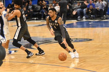 Orlando Magic, 2 Şubat 2019 tarihinde Orlando Florida 'daki Amway Center' da Brooklyn Nets 'e ev sahipliği yapmaktadır. Fotoğraf: Marty Jean-Louis