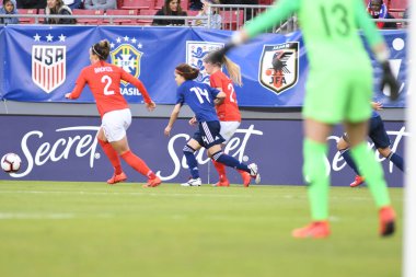 Japonya, İngiltere 'ye karşı Raymond James Stadyumu' nda 5 Mart 2019 'da Tampa Florida' da. Fotoğraf: Marty Jean-Louis