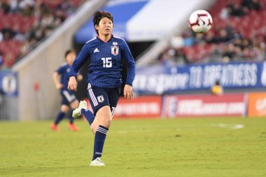 Japonya, İngiltere 'ye karşı Raymond James Stadyumu' nda 5 Mart 2019 'da Tampa Florida' da. Fotoğraf: Marty Jean-Louis