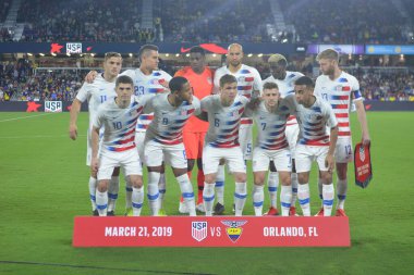 ABD Erkekler Milli Takımı 21 Mart 2019 tarihinde Orlando Florida 'daki Orlando City Stadyumu' nda Ekvador Milli Takımı 'na ev sahipliği yaptı. Fotoğraf: Marty Jean-Louis