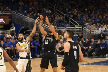Orlando Magic, 31 Ocak 2019 tarihinde Orlando Florida 'daki Amway Center' da Indiana Pacers 'a ev sahipliği yapmaktadır. Fotoğraf: Marty Jean-Louis