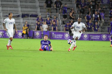 Orlando City 20 Şubat 2019 Çarşamba günü Orlando Fl 'daki Orlando City Stadyumu' nda New England 'a ev sahipliği yaptı. Fotoğraf: Marty Jean-Louis