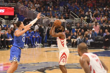 Orlando Magic, Houston Rockets 'a 13 Ocak 2019 tarihinde Amway Arena' da ev sahipliği yaptı. Fotoğraf: Marty Jean-Louis