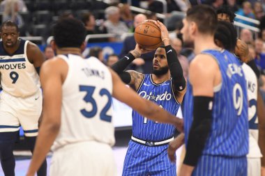 Orlando Magic, 7 Şubat 2019 'da Orlando, Florida' da Amway Arena 'da Minnesota Timberwolves' a ev sahipliği yapar. Fotoğraf: Marty Jean-Louis