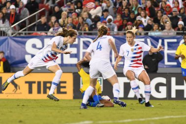 SheBelieves Kupası Finali, 5 Mart 2019 'da Tampa Florida Raymond James Stadyumu' nda ABD ile Brezilya arasında oynanacak. Fotoğraf: Marty Jean-Louis