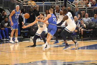 Orlando Magic, 7 Şubat 2019 'da Orlando, Florida' da Amway Arena 'da Minnesota Timberwolves' a ev sahipliği yapar. Fotoğraf: Marty Jean-Louis