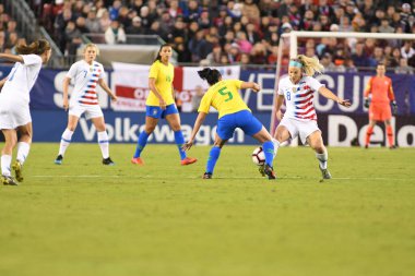 SheBelieves Kupası Finali, 5 Mart 2019 'da Tampa Florida Raymond James Stadyumu' nda ABD ile Brezilya arasında oynanacak. Fotoğraf: Marty Jean-Louis