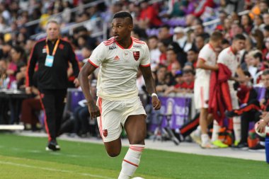 Flamengo Eintracht Frankfurt 'a karşı 12 Ocak 2019 Cumartesi günü Orlando City Stadyumu' nda. Fotoğraf: Marty Jean-Louis
