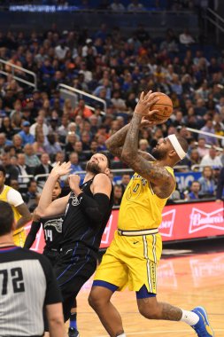 Orlando Magic, 28 Şubat 2019 'da Orlando Florida' daki Amway Center 'da Golden State Warriors' a ev sahipliği yaptı. Fotoğraf: Marty Jean-Louis