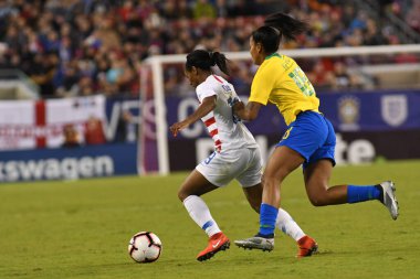 SheBelieves Kupası Finali, 5 Mart 2019 'da Tampa Florida Raymond James Stadyumu' nda ABD ile Brezilya arasında oynanacak. Fotoğraf: Marty Jean-Louis