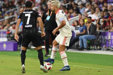 Flamengo Eintracht Frankfurt 'a karşı 12 Ocak 2019 Cumartesi günü Orlando City Stadyumu' nda. Fotoğraf: Marty Jean-Louis