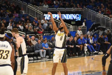 Orlando Magic, 31 Ocak 2019 tarihinde Orlando Florida 'daki Amway Center' da Indiana Pacers 'a ev sahipliği yapmaktadır. Fotoğraf: Marty Jean-Louis