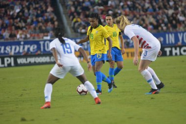 SheBelieves Kupası Finali, 5 Mart 2019 'da Tampa Florida Raymond James Stadyumu' nda ABD ile Brezilya arasında oynanacak. Fotoğraf: Marty Jean-Louis