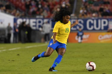 SheBelieves Kupası Finali, 5 Mart 2019 'da Tampa Florida Raymond James Stadyumu' nda ABD ile Brezilya arasında oynanacak. Fotoğraf: Marty Jean-Louis