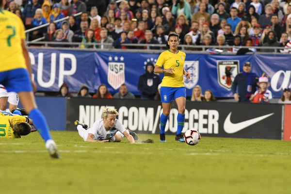 Finał Shebelieves Cup Usa Kontra Brazylia Raymond James Stadium Tampa — Zdjęcie stockowe