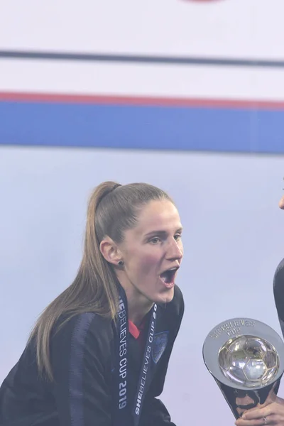 Shebelieves Cup Коронует Англию Качестве Чемпиона Стадионе Рэймонда Джеймса Тампе — стоковое фото