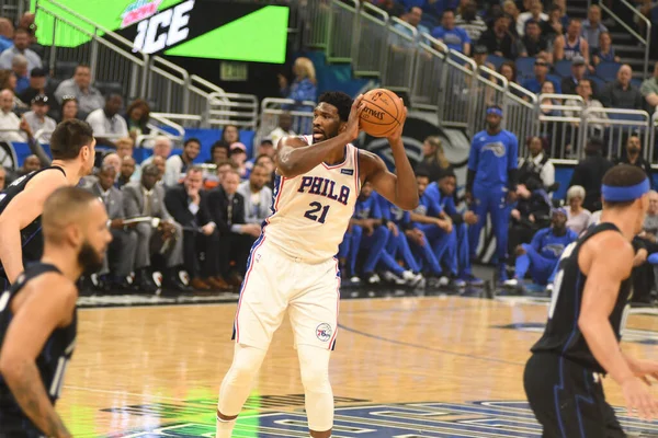 Orlando Magic Ospita Philadelphia 76Ers All Amway Arena Orlando Florida — Foto Stock