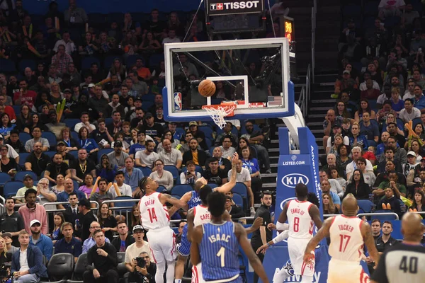 Orlando Magic Hospeda Houston Rockets Amway Arena Domingo Janeiro 2019 — Fotografia de Stock