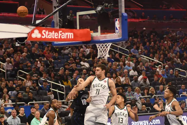 Orlando Magic Empfängt Die Milwaukee Bucks Samstag Januar 2019 Der — Stockfoto