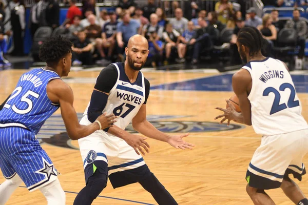 Orlando Magic Φιλοξενεί Minnesota Timberwolves Στο Amway Arena Στις Φεβρουαρίου — Φωτογραφία Αρχείου