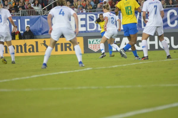 Shebelieves Cup Final Con Usa Brasil Raymond James Stadium Tampa — Foto de Stock