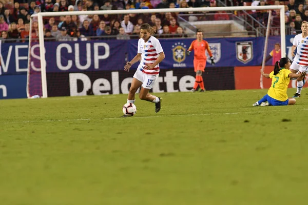 Shebelieves Cup Final Med Usa Mot Brasilien Raymond James Stadium — Stockfoto