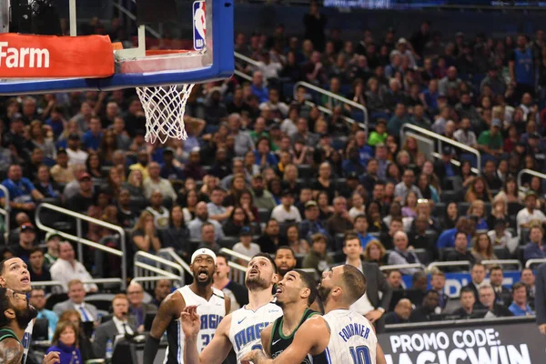 Orlando Magic Hospeda Boston Celtics Amway Stadium Sábado Janeiro 2019 — Fotografia de Stock