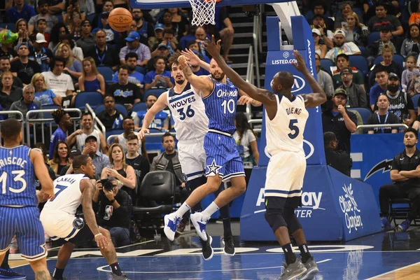 Orlando Magic Φιλοξενεί Minnesota Timberwolves Στο Amway Arena Στις Φεβρουαρίου — Φωτογραφία Αρχείου