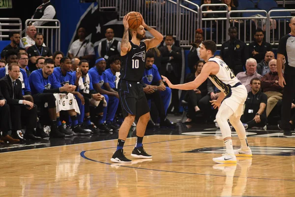 Orlando Magic Φιλοξενεί Τους Indiana Pacers Στο Amway Center Στο — Φωτογραφία Αρχείου