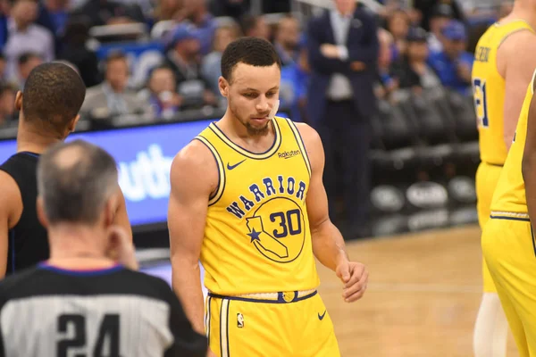 Orlando Magic Värd För Golden State Warriors Amway Center Orlando — Stockfoto