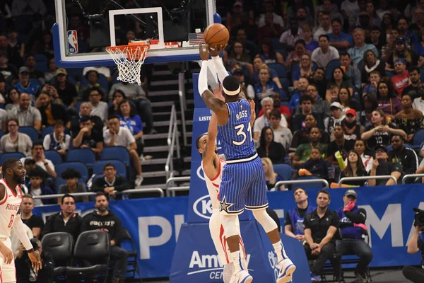 Orlando Magic Acoge Los Houston Rockets Amway Arena Domingo Enero — Foto de Stock